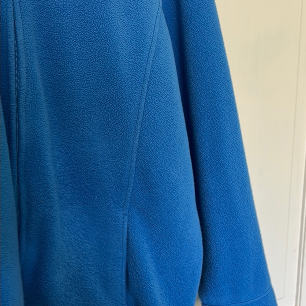 L.L. Bean Blue Cardigan Fleece with Zip-Up Style - Picture 9 of 13